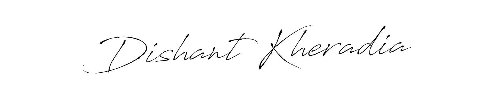 Create a beautiful signature design for name Dishant Kheradia. With this signature (Antro_Vectra) fonts, you can make a handwritten signature for free. Dishant Kheradia signature style 6 images and pictures png