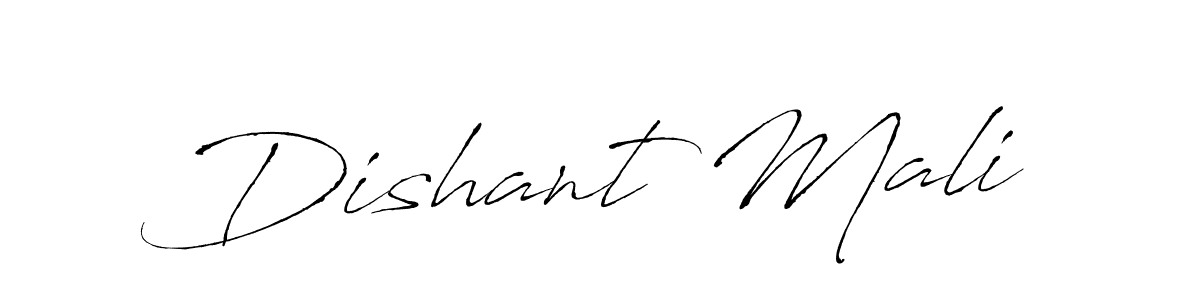 Create a beautiful signature design for name Dishant Mali. With this signature (Antro_Vectra) fonts, you can make a handwritten signature for free. Dishant Mali signature style 6 images and pictures png