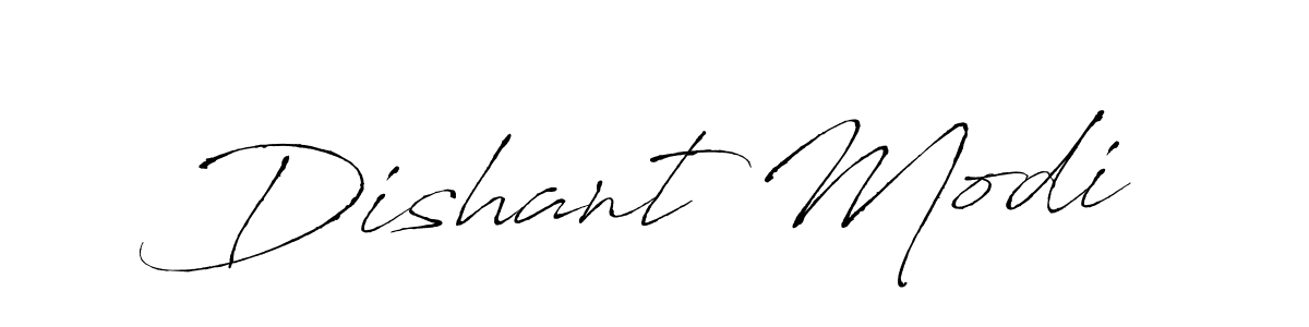 Make a beautiful signature design for name Dishant Modi. With this signature (Antro_Vectra) style, you can create a handwritten signature for free. Dishant Modi signature style 6 images and pictures png