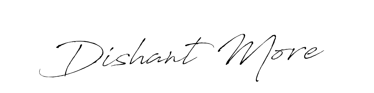 You can use this online signature creator to create a handwritten signature for the name Dishant More. This is the best online autograph maker. Dishant More signature style 6 images and pictures png