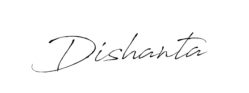The best way (Antro_Vectra) to make a short signature is to pick only two or three words in your name. The name Dishanta include a total of six letters. For converting this name. Dishanta signature style 6 images and pictures png