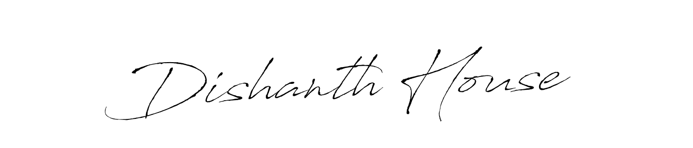 The best way (Antro_Vectra) to make a short signature is to pick only two or three words in your name. The name Dishanth House include a total of six letters. For converting this name. Dishanth House signature style 6 images and pictures png