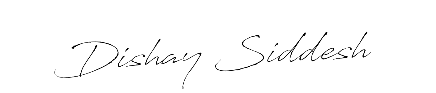 You should practise on your own different ways (Antro_Vectra) to write your name (Dishay Siddesh) in signature. don't let someone else do it for you. Dishay Siddesh signature style 6 images and pictures png