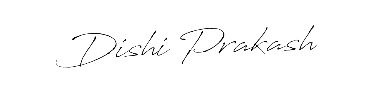 Create a beautiful signature design for name Dishi Prakash. With this signature (Antro_Vectra) fonts, you can make a handwritten signature for free. Dishi Prakash signature style 6 images and pictures png