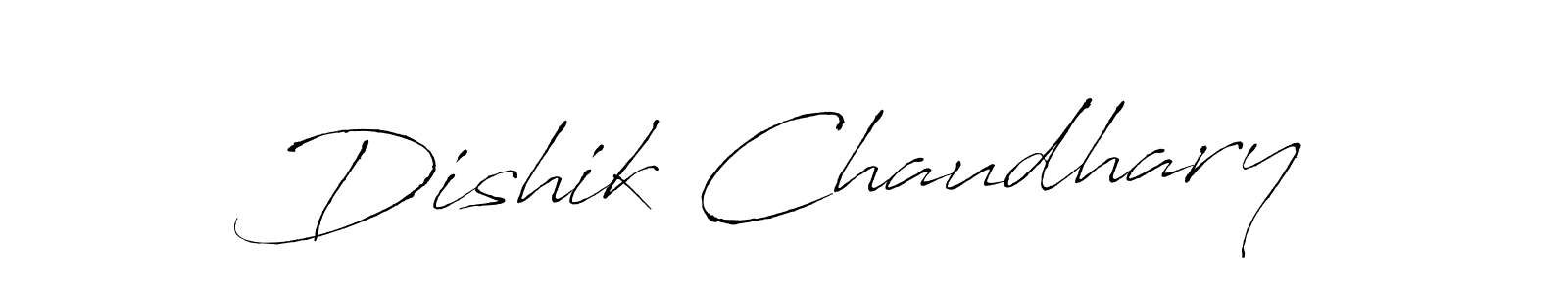 Antro_Vectra is a professional signature style that is perfect for those who want to add a touch of class to their signature. It is also a great choice for those who want to make their signature more unique. Get Dishik Chaudhary name to fancy signature for free. Dishik Chaudhary signature style 6 images and pictures png