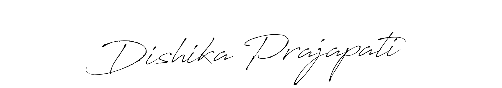 Design your own signature with our free online signature maker. With this signature software, you can create a handwritten (Antro_Vectra) signature for name Dishika Prajapati. Dishika Prajapati signature style 6 images and pictures png