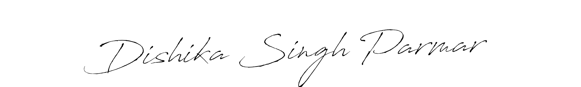 Also we have Dishika Singh Parmar name is the best signature style. Create professional handwritten signature collection using Antro_Vectra autograph style. Dishika Singh Parmar signature style 6 images and pictures png