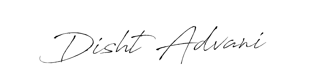 Make a beautiful signature design for name Disht Advani. With this signature (Antro_Vectra) style, you can create a handwritten signature for free. Disht Advani signature style 6 images and pictures png