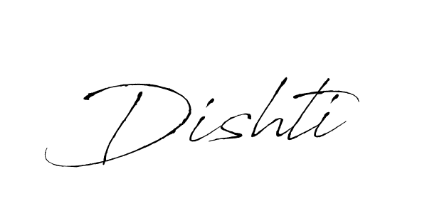 Make a beautiful signature design for name Dishti. With this signature (Antro_Vectra) style, you can create a handwritten signature for free. Dishti signature style 6 images and pictures png