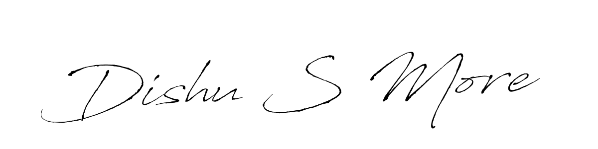 Design your own signature with our free online signature maker. With this signature software, you can create a handwritten (Antro_Vectra) signature for name Dishu S More. Dishu S More signature style 6 images and pictures png