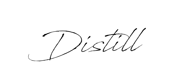 How to make Distill name signature. Use Antro_Vectra style for creating short signs online. This is the latest handwritten sign. Distill signature style 6 images and pictures png
