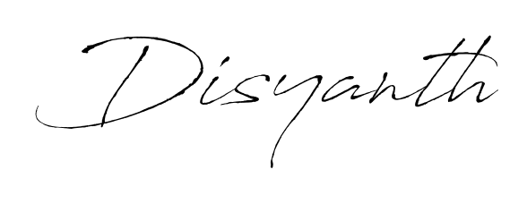 How to Draw Disyanth signature style? Antro_Vectra is a latest design signature styles for name Disyanth. Disyanth signature style 6 images and pictures png