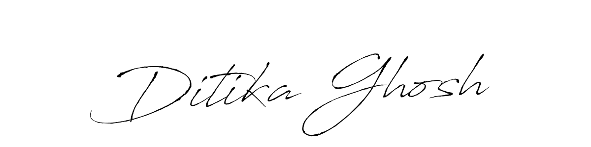 Design your own signature with our free online signature maker. With this signature software, you can create a handwritten (Antro_Vectra) signature for name Ditika Ghosh. Ditika Ghosh signature style 6 images and pictures png