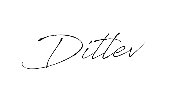 How to make Ditlev signature? Antro_Vectra is a professional autograph style. Create handwritten signature for Ditlev name. Ditlev signature style 6 images and pictures png