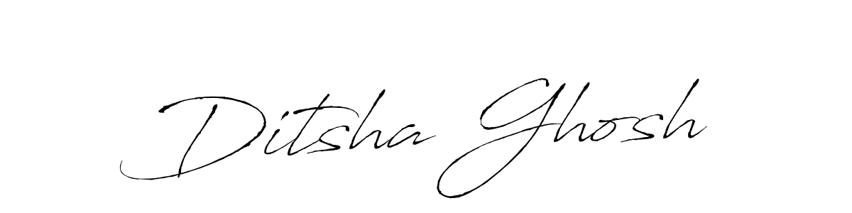 How to make Ditsha Ghosh signature? Antro_Vectra is a professional autograph style. Create handwritten signature for Ditsha Ghosh name. Ditsha Ghosh signature style 6 images and pictures png