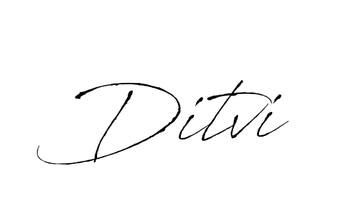 Design your own signature with our free online signature maker. With this signature software, you can create a handwritten (Antro_Vectra) signature for name Ditvi. Ditvi signature style 6 images and pictures png