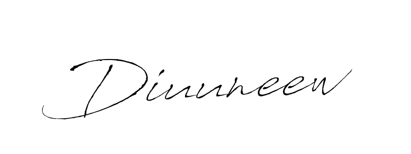 How to make Diuuneew signature? Antro_Vectra is a professional autograph style. Create handwritten signature for Diuuneew name. Diuuneew signature style 6 images and pictures png