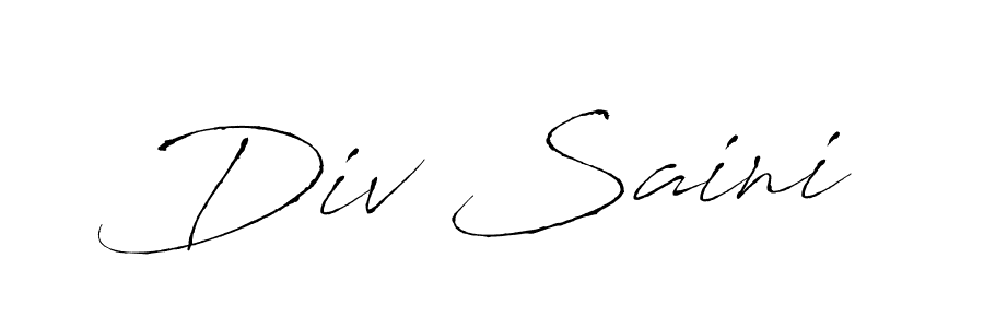 This is the best signature style for the Div Saini name. Also you like these signature font (Antro_Vectra). Mix name signature. Div Saini signature style 6 images and pictures png