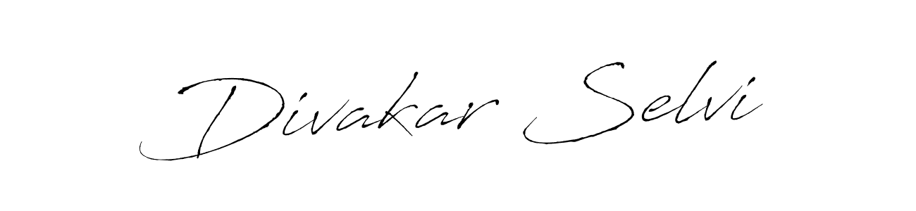 How to make Divakar Selvi signature? Antro_Vectra is a professional autograph style. Create handwritten signature for Divakar Selvi name. Divakar Selvi signature style 6 images and pictures png