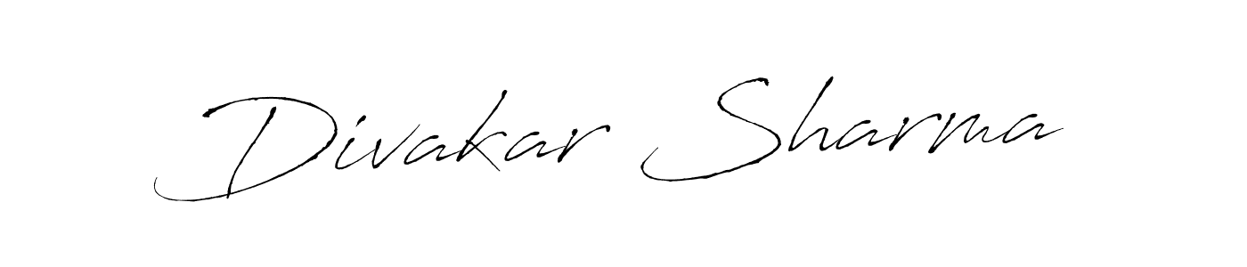 How to make Divakar Sharma name signature. Use Antro_Vectra style for creating short signs online. This is the latest handwritten sign. Divakar Sharma signature style 6 images and pictures png