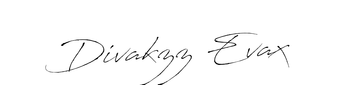 Make a beautiful signature design for name Divakzz Evax. With this signature (Antro_Vectra) style, you can create a handwritten signature for free. Divakzz Evax signature style 6 images and pictures png