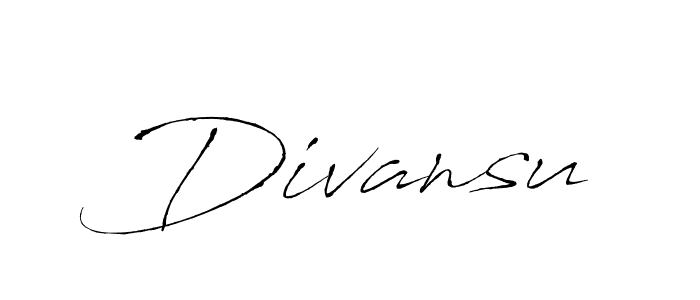 Make a beautiful signature design for name Divansu. With this signature (Antro_Vectra) style, you can create a handwritten signature for free. Divansu signature style 6 images and pictures png