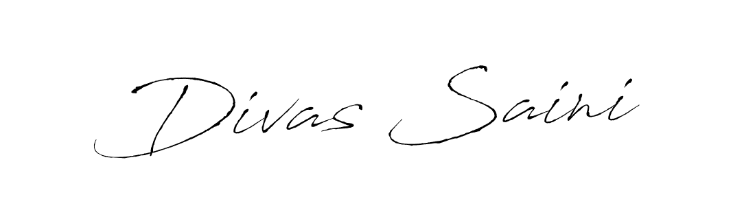 Divas Saini stylish signature style. Best Handwritten Sign (Antro_Vectra) for my name. Handwritten Signature Collection Ideas for my name Divas Saini. Divas Saini signature style 6 images and pictures png