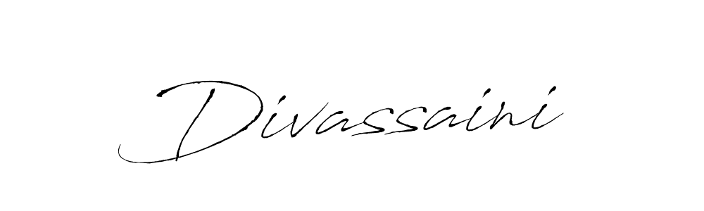 Design your own signature with our free online signature maker. With this signature software, you can create a handwritten (Antro_Vectra) signature for name Divassaini. Divassaini signature style 6 images and pictures png