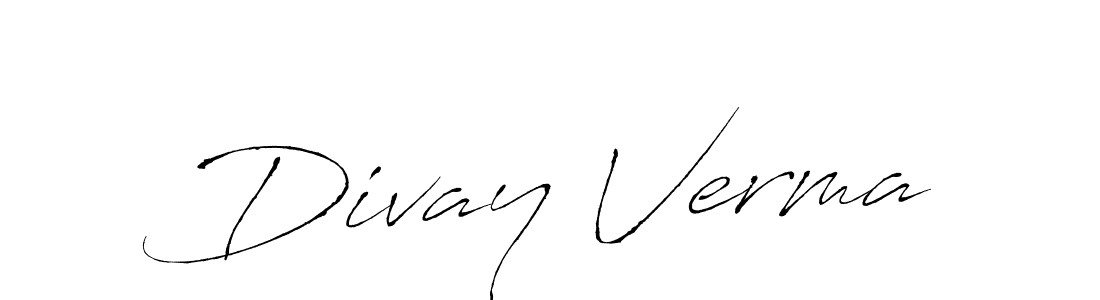 Similarly Antro_Vectra is the best handwritten signature design. Signature creator online .You can use it as an online autograph creator for name Divay Verma. Divay Verma signature style 6 images and pictures png