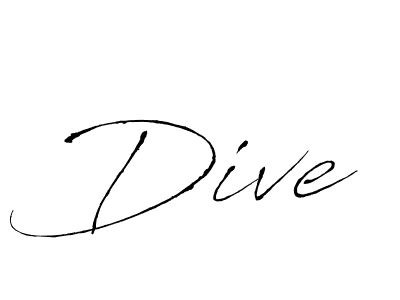 How to make Dive signature? Antro_Vectra is a professional autograph style. Create handwritten signature for Dive name. Dive signature style 6 images and pictures png