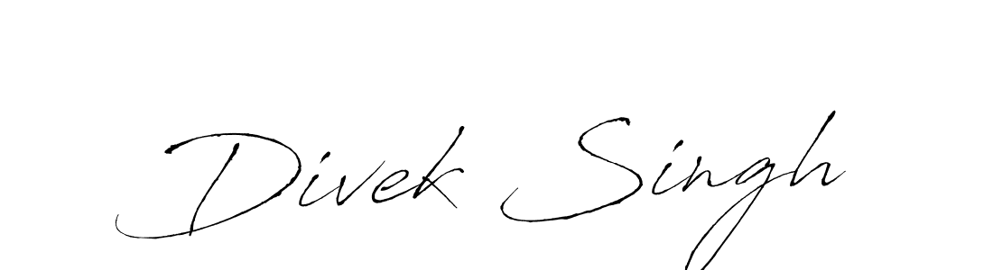 You should practise on your own different ways (Antro_Vectra) to write your name (Divek Singh) in signature. don't let someone else do it for you. Divek Singh signature style 6 images and pictures png