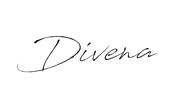 Create a beautiful signature design for name Divena. With this signature (Antro_Vectra) fonts, you can make a handwritten signature for free. Divena signature style 6 images and pictures png