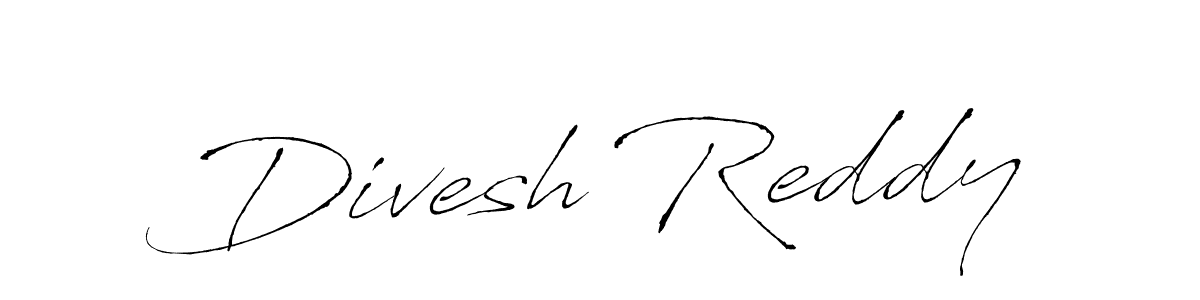 Make a beautiful signature design for name Divesh Reddy. With this signature (Antro_Vectra) style, you can create a handwritten signature for free. Divesh Reddy signature style 6 images and pictures png