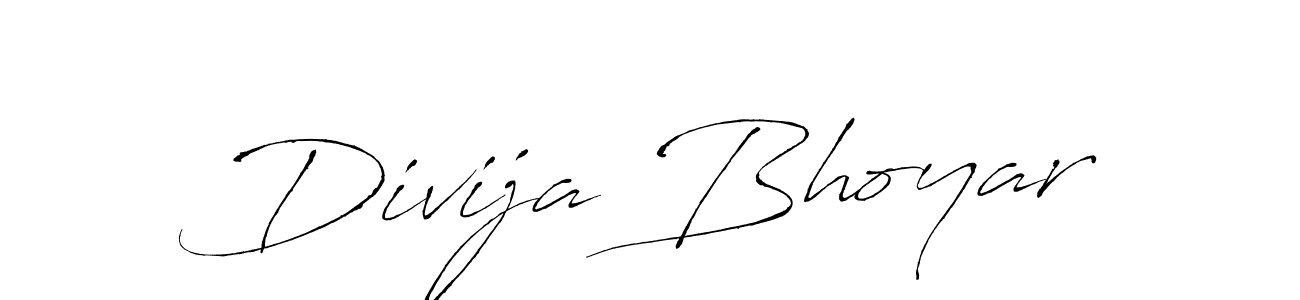 Antro_Vectra is a professional signature style that is perfect for those who want to add a touch of class to their signature. It is also a great choice for those who want to make their signature more unique. Get Divija Bhoyar name to fancy signature for free. Divija Bhoyar signature style 6 images and pictures png