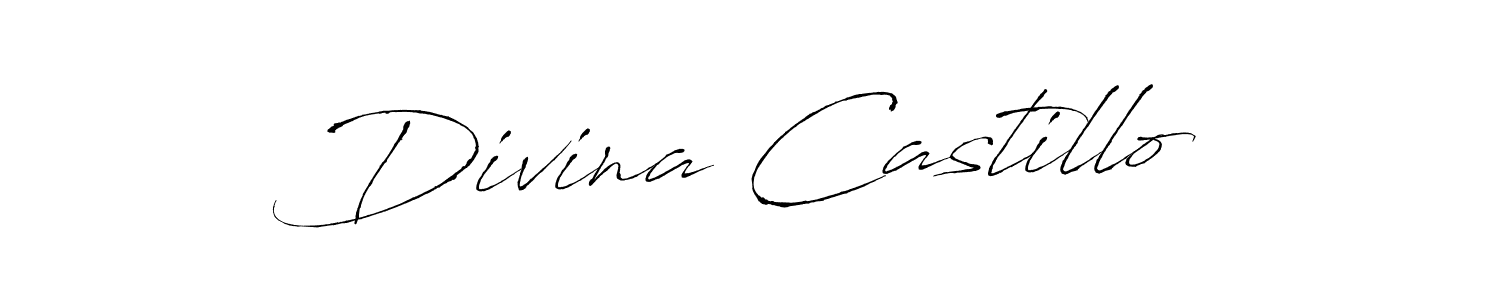 Use a signature maker to create a handwritten signature online. With this signature software, you can design (Antro_Vectra) your own signature for name Divina Castillo. Divina Castillo signature style 6 images and pictures png