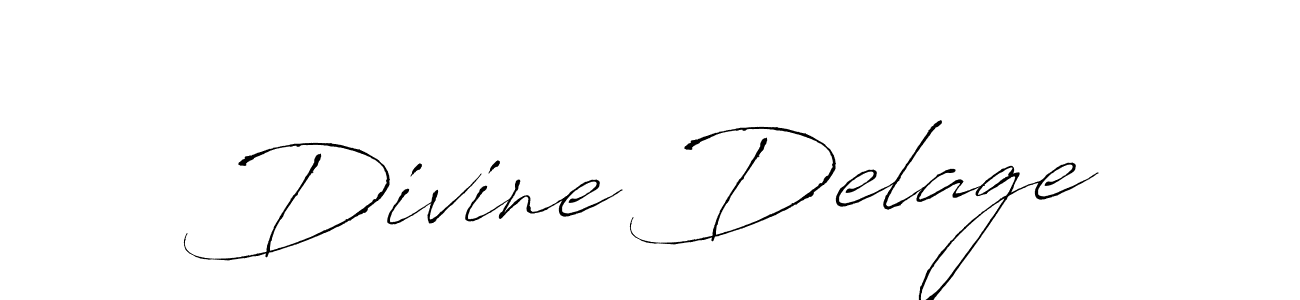 Divine Delage stylish signature style. Best Handwritten Sign (Antro_Vectra) for my name. Handwritten Signature Collection Ideas for my name Divine Delage. Divine Delage signature style 6 images and pictures png