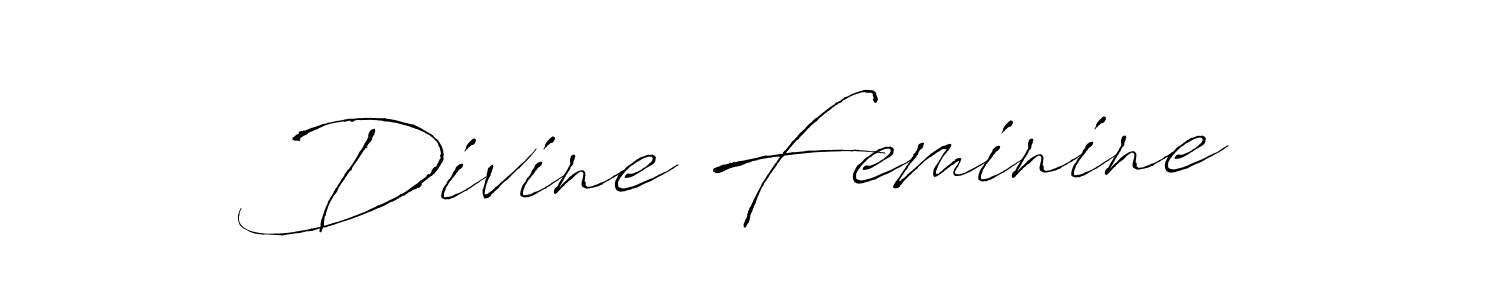 How to make Divine Feminine name signature. Use Antro_Vectra style for creating short signs online. This is the latest handwritten sign. Divine Feminine signature style 6 images and pictures png
