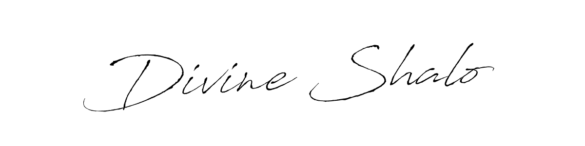 Make a beautiful signature design for name Divine Shalo. With this signature (Antro_Vectra) style, you can create a handwritten signature for free. Divine Shalo signature style 6 images and pictures png
