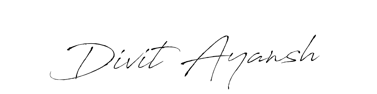Once you've used our free online signature maker to create your best signature Antro_Vectra style, it's time to enjoy all of the benefits that Divit Ayansh name signing documents. Divit Ayansh signature style 6 images and pictures png