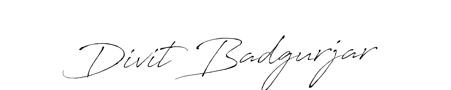 Use a signature maker to create a handwritten signature online. With this signature software, you can design (Antro_Vectra) your own signature for name Divit Badgurjar. Divit Badgurjar signature style 6 images and pictures png