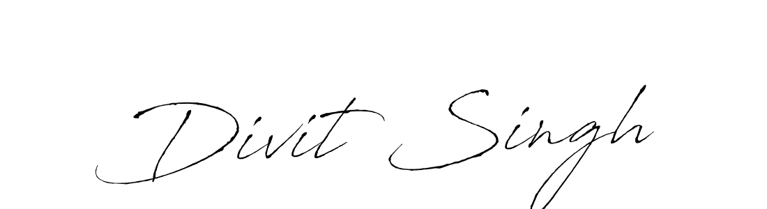 Divit Singh stylish signature style. Best Handwritten Sign (Antro_Vectra) for my name. Handwritten Signature Collection Ideas for my name Divit Singh. Divit Singh signature style 6 images and pictures png