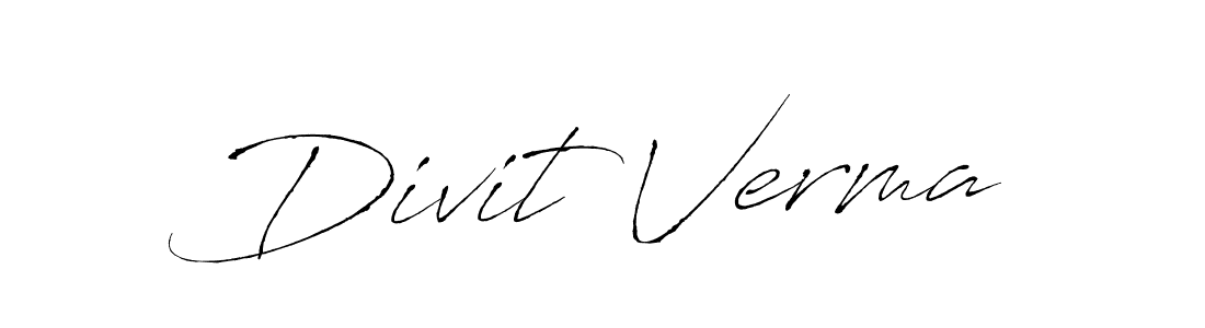 This is the best signature style for the Divit Verma name. Also you like these signature font (Antro_Vectra). Mix name signature. Divit Verma signature style 6 images and pictures png