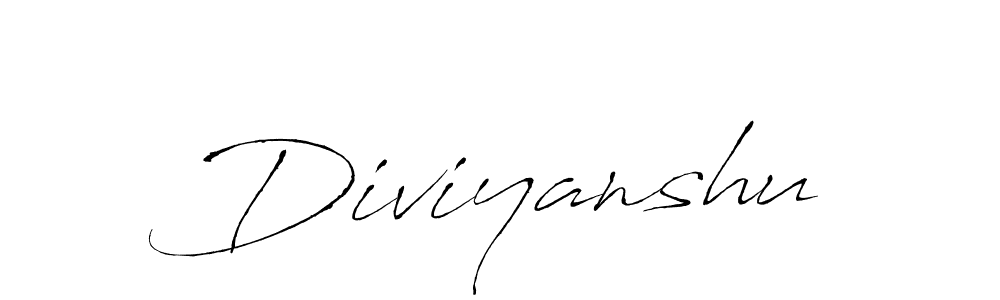 How to make Diviyanshu name signature. Use Antro_Vectra style for creating short signs online. This is the latest handwritten sign. Diviyanshu signature style 6 images and pictures png