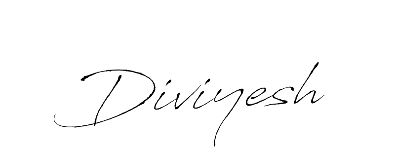 Create a beautiful signature design for name Diviyesh. With this signature (Antro_Vectra) fonts, you can make a handwritten signature for free. Diviyesh signature style 6 images and pictures png