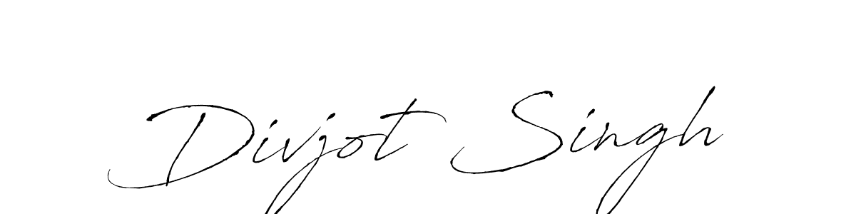 Create a beautiful signature design for name Divjot Singh. With this signature (Antro_Vectra) fonts, you can make a handwritten signature for free. Divjot Singh signature style 6 images and pictures png