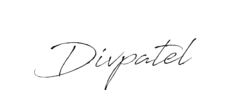 How to make Divpatel name signature. Use Antro_Vectra style for creating short signs online. This is the latest handwritten sign. Divpatel signature style 6 images and pictures png