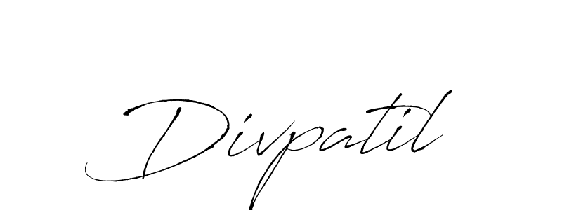 Divpatil stylish signature style. Best Handwritten Sign (Antro_Vectra) for my name. Handwritten Signature Collection Ideas for my name Divpatil. Divpatil signature style 6 images and pictures png