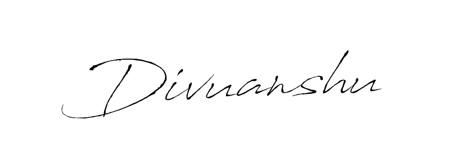 Also You can easily find your signature by using the search form. We will create Divuanshu name handwritten signature images for you free of cost using Antro_Vectra sign style. Divuanshu signature style 6 images and pictures png