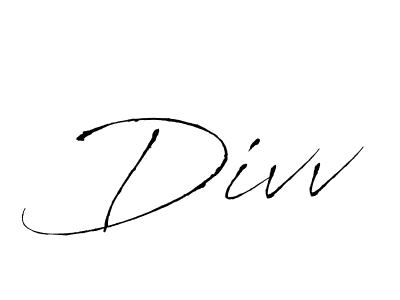 How to make Divv name signature. Use Antro_Vectra style for creating short signs online. This is the latest handwritten sign. Divv signature style 6 images and pictures png