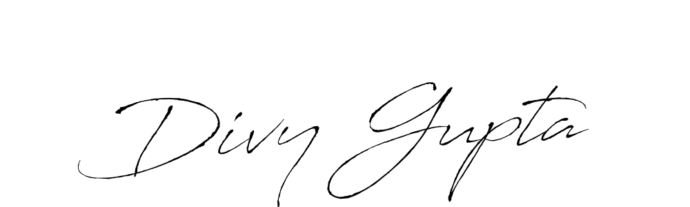 How to make Divy Gupta signature? Antro_Vectra is a professional autograph style. Create handwritten signature for Divy Gupta name. Divy Gupta signature style 6 images and pictures png